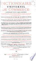 Dictionnaire universel de commerce