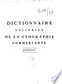 Dictionnaire universel de la géographie commerçante...