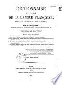 Dictionnaire universel de la langue française avec la prononciation figurée