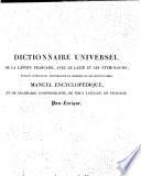 Dictionnaire universel de la langue française, avec le latin et l'étymologie