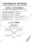 Dictionnaire universel de la langue française, avec le latin et l'étymologie [...]