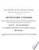 Dictionnaire universel de la langue française, avec le latin et les étymologies ...
