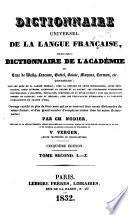 Dictionnaire universel de la langue française, rédigé d'après le Dictionnaire de l'Academie