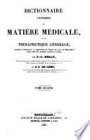 Dictionnaire universel de matière médicale et de thérapeutique générale