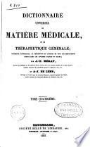 Dictionnaire universel de matière médicale, et de thérapeutique générale