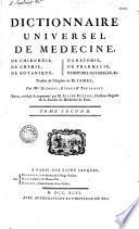 Dictionnaire universel de médecine, de chirurgie, d'anatomie...