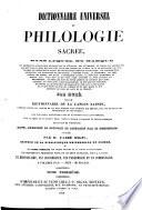Dictionnaire universel de philologie sacrée