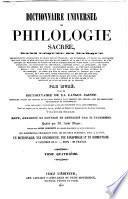 Dictionnaire universel de philologie sacrée