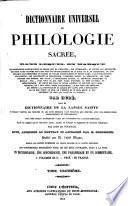 Dictionnaire universel de philologie sacrée