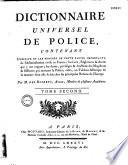 Dictionnaire universel de police