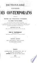 Dictionnaire universel des contemporains contenant toutes les personnes notables de la France et des pays étrangers ...