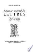 Dictionnaire universel des lettres
