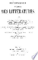 Dictionnaire universel des littératures