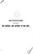 Dictionnaire universel des sciences, des lettres et des arts par M.-N. Bouillet