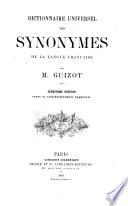 Dictionnaire universel des synonymes de la langue Française