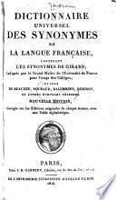 Dictionnaire universel des synonymes de la langue française