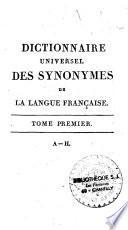 Dictionnaire universel des synonymes de la langue française