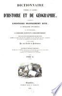 Dictionnaire universel et classique d'histoire et de géographie, comprenant l'histoire proprement dite, la biographie universelle, la mythologie, la géographie ancienne et la géographie moderne,sur le plan du dictionnaire de Bouillet, ... et mis en ordre par une Société de professeurs