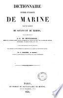 Dictionnaire universel et raisonné de marine