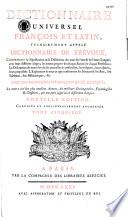 Dictionnaire universel françois et latin