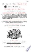 Dictionnaire universel françois et latin