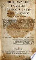 Dictionnaire universel, françois-latin