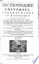 Dictionnaire universel géographique et historique