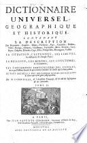 Dictionnaire universel géographique et historique