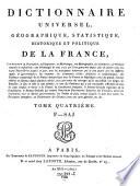 Dictionnaire universel, geographique, statistique, historique et politique de la France