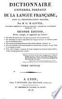 Dictionnaire universel portatif de la langue française ... Seconde édition, ... augmentée, etc