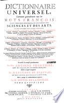 Dictionnaire universel: Q-Z