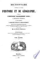 Dictionnaire universèle et classique d'histoire et de géographie....