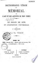 Dictionnaire Véron ou Mémorial de l'Art et des artistes de mon temps