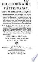Dictionnaire vétérinaire, et des animaux domestiques
