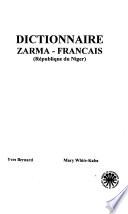 Dictionnaire zarma-français (République du Niger)