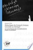Didactique du français langue seconde au Sénégal