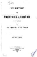 Die æchtheit der moabitischen alterthümer