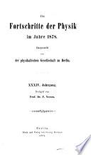 Die Fortschritte Der Physik