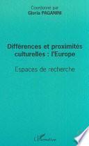 Différences et proximités culturelles: L'Europe