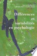 Différences et variabilités en psychologie