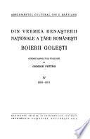 Din vremea renașterii naționale a țǎrii românești