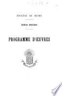 Diocèse de Reims. Programmes d'oeuvres