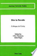 Dire la parodie