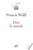 Dire le monde