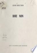 Dire non