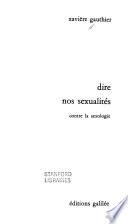 Dire nos sexualités