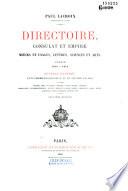 Directoire, consulat et empire