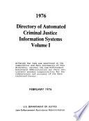 Directory of Automated Criminal Justice Information Systems
