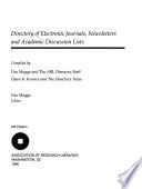 Directory of Electronic Journals, Newsletters, and Academic Discussion Lists