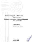 Directory of Libraries in Canada